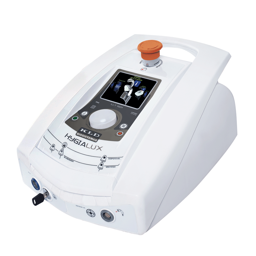 HYGIALUX APARELHO DE FOTOTERAPIA EM LED E LASER COM BRAÇO E RACK - KLD ...